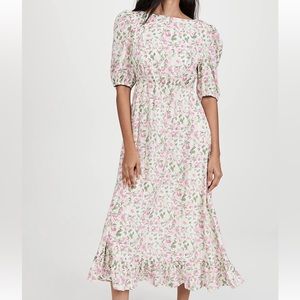 Sister Jane Floral Pink and White Dress